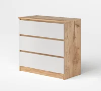 Комод Охта Лайт 800.3 дуб вотан/белый