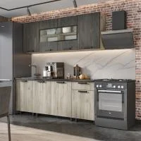 Кухня Эдинбург 2.0 железный камень/дуб крафт серый