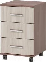 Тумба выкатная ПКС-9 ясень шимо темный/ясень шимо светлый