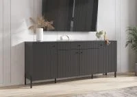 Комод Оливия (металл) графит/графит софт