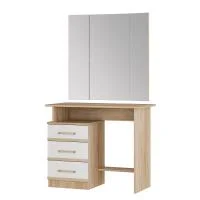 Косметический стол Сакура дуб сонома/белый