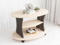 Стол журнальный Консул-1 дуб молочный/венге