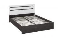 Кровать Фьюжн венге/белый глянец