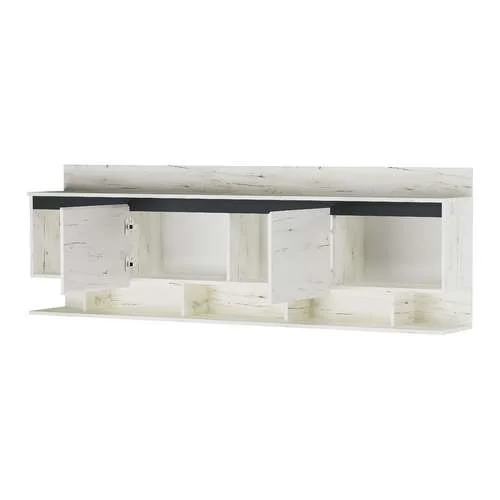 Антресоль Гретта 2000 дуб крафт белый/антрацит