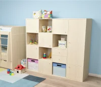 Стеллаж Джери-2 дуб молочный