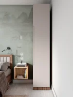 Шкаф Роза 450 орех франклин/бежевый скин тренто