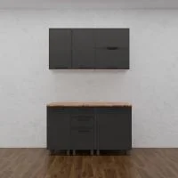 Кухонный гарнитур Магнолия 1,4 сталь