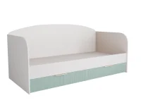 Кровать Лавис ДКД 2000.1 белый/зеленый софт