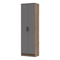 Шкаф Машенька ШК-203 дуб крафт табачный/серый графит