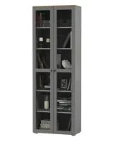 Шкаф-витрина Остин 16.394.02 серый графит/дуб крафт золотой