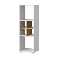 Стеллаж Лайт Бокс-3 дуб крафт золотой/белый