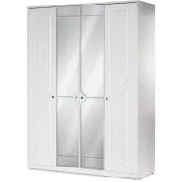 Шкаф 4-створчатый Азалия-24 бодега белый