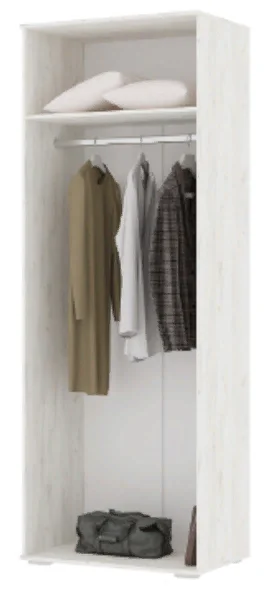 Шкаф Соло-4 (Нельсон ШК-04) дуб крафт белый