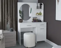 Стол туалетный Эвита белый глянец