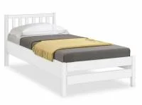 Кровать Массив белая эмаль