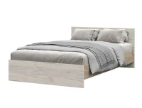 Кровать Бася дуб крафт серый/дуб крафт белый
