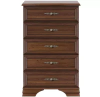 Комод пять ящиков Кентаки KOM5S каштан