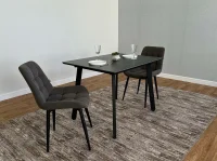 Стол керамический Граф 1000х800 черный Стол керамический Граф 1000х800 черный