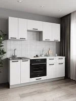 Кухонный гарнитур Ройс 2м белый софт