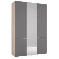 Шкаф 3-х створчатый Анталия дуб сонома/графит софт