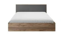 Кровать Копенгаген 160 дуб самдал/серый графит