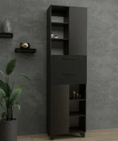 Пенал Копенгаген венге/черный матовый