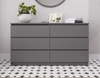 Комод шесть ящиков Мори МК 1380.6 графит