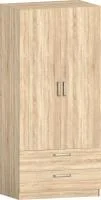 Шкаф 2-х дверный с ящиками Лотос 8.024 дуб сонома