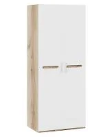 Шкаф для одежды с 2-мя дверями Фьюжн дуб делано/белый глянец