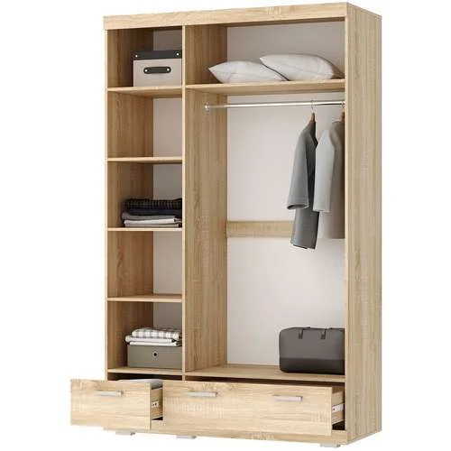 Шкаф Соната ШСЗ-1350 дуб сонома/белый глянец