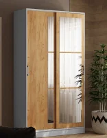 Шкаф-купе Стиль-2 1200 белый/дуб крафт золотой