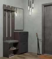 Прихожая Копенгаген венге/черный матовый