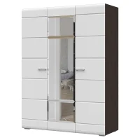 Шкаф 3-х ств Вегас венге/белый глянец