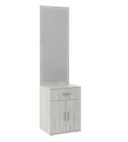 Тумба с зеркалом Ева NEW дуб крафт белый