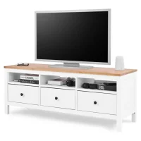 Тумба под телевизор Кымор 148 белый/светло-коричневый