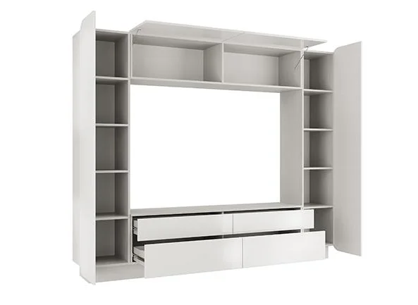 Стенка Лаванда-2 белый глянец