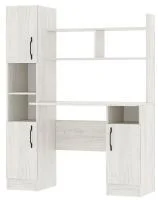 Стол компьютерный ПКС-6 дуб крафт белый