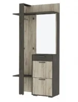 Прихожая Эдинбург железный камень/дуб крафт серый