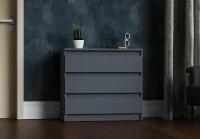 Комод три ящика МК 800.1 графит
