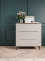 Комод Роза 900 орех франклин/бежевый скин тренто