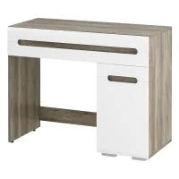 Косметический стол Наоми дуб каньон/белый глянец