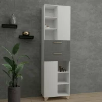 Пенал Копенгаген белый/серый графит