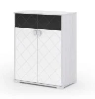 Комод Сальма КМ 022 анкор/белый глянец