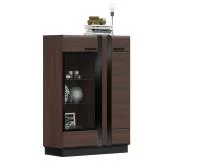 Шкаф со стеклом низкий Магнолия орех