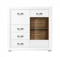 Тумба Мальта KOM1W1K3S лиственница сибирская/орех лион