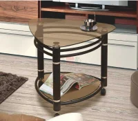 Журнальный стеклянный стол-16