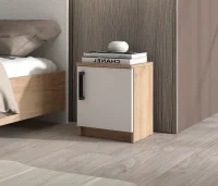 Тумба прикроватная Эконом дуб крафт золотой/белый