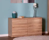 Комод Кастор 6 ящиков сонома