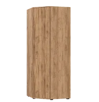 Шкаф угловой Соренто дуб крафт золотой/бетон темный