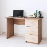 Стол письменный Сити-1 ясень шимо/дуб сонома